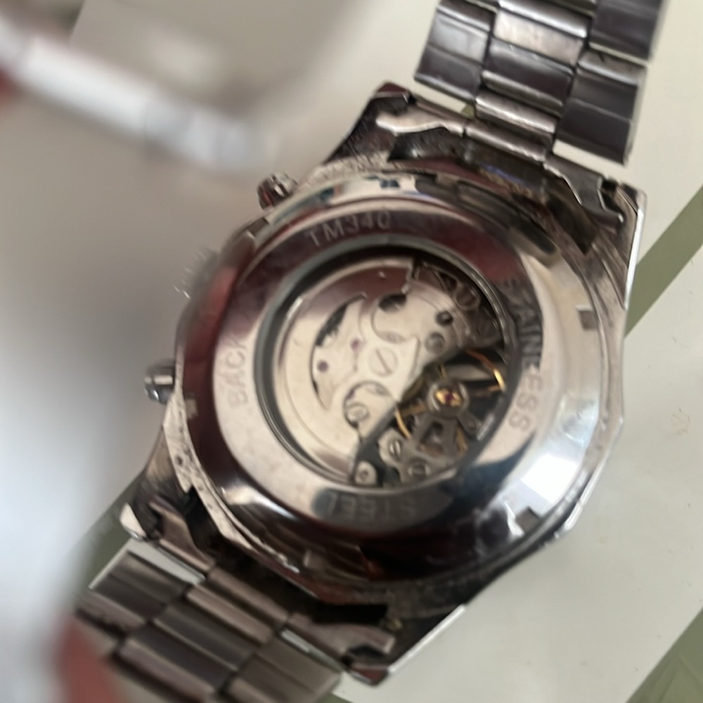Silver Skeleton Dial Watch - Picture 3 of 6
